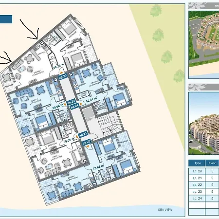 Varna South Bay Residence. 3Rooms Apartment * Varna